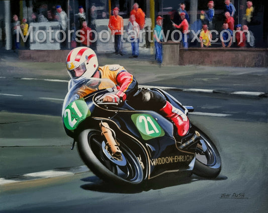 Con Law 1982 TT Victory  limited edition print by Jeff Rush